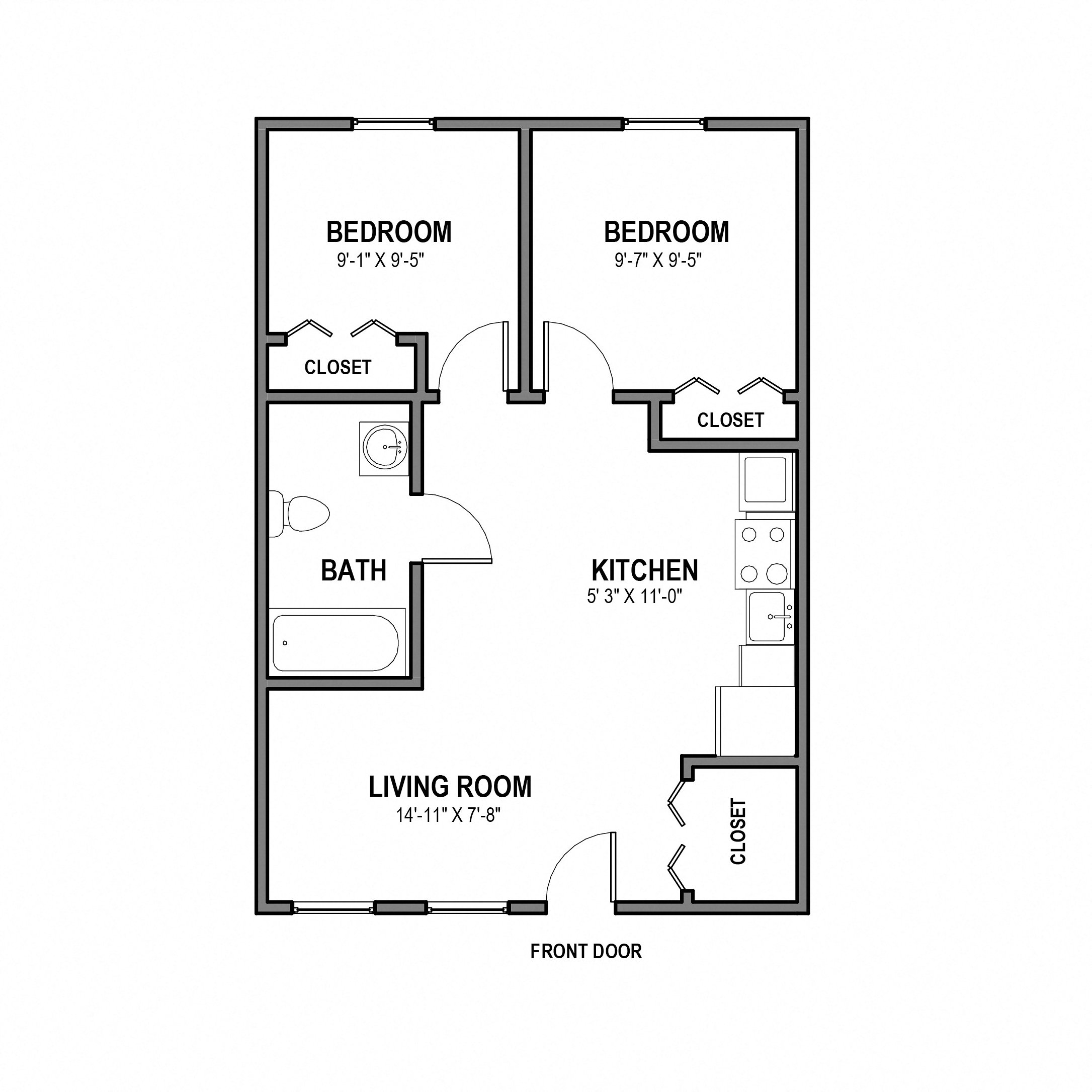 3817 Dawson- 2 Bedroom (#102,103,105,106) | University Lofts